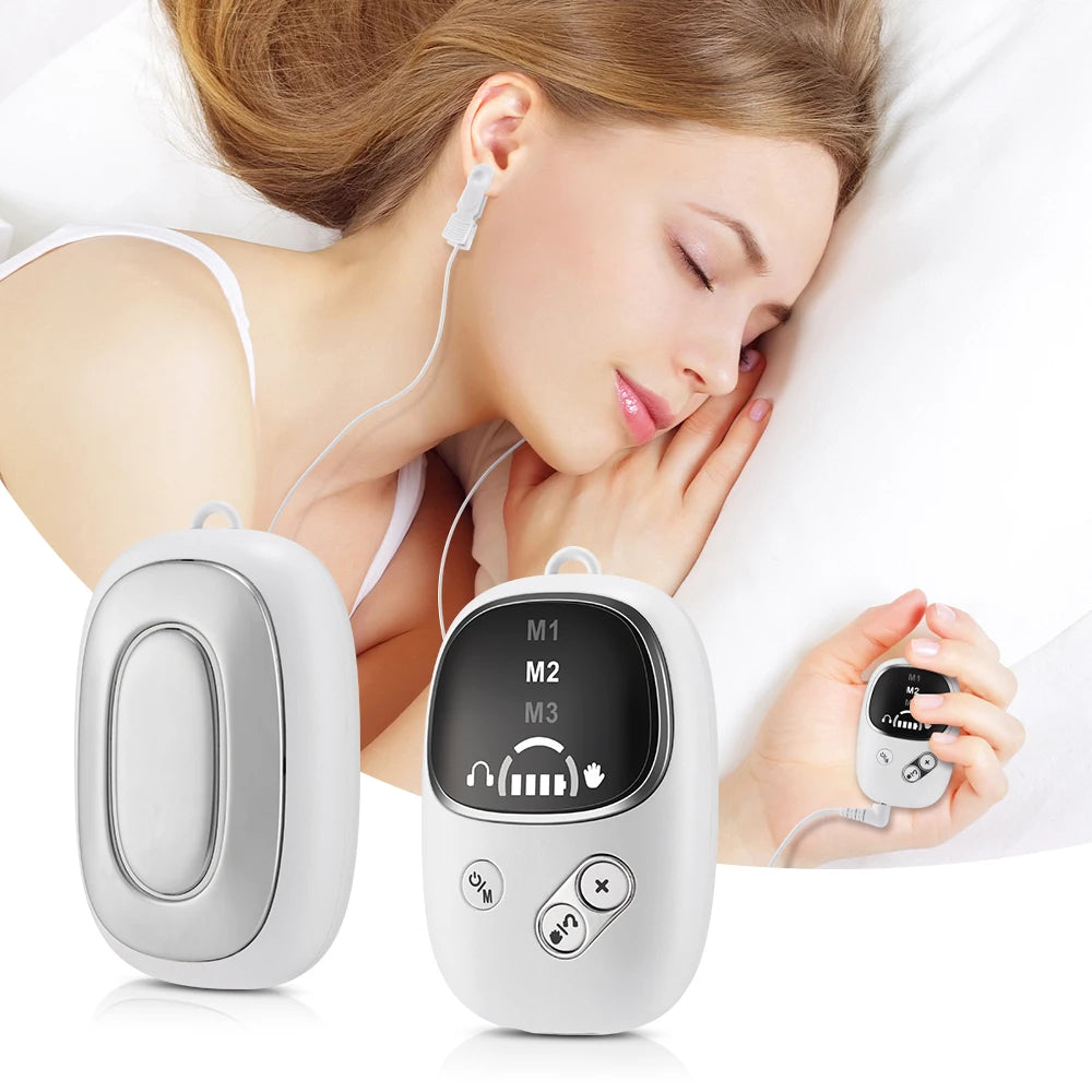 Ear Clip Insomnia Anxiety Depression Pulse CES Therapy Device Anxiety Electronic Acupuncture Apparatus Sleeping Aid Device